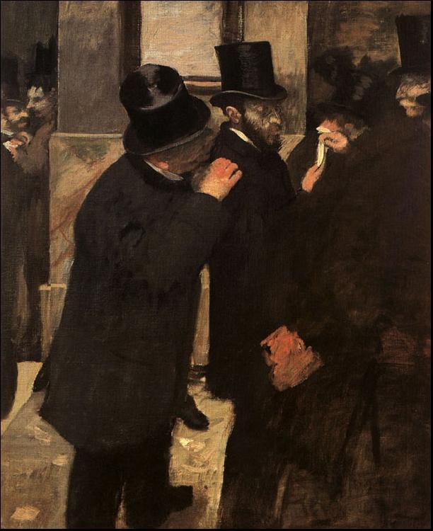 Edgar Degas At the Stock Exchange